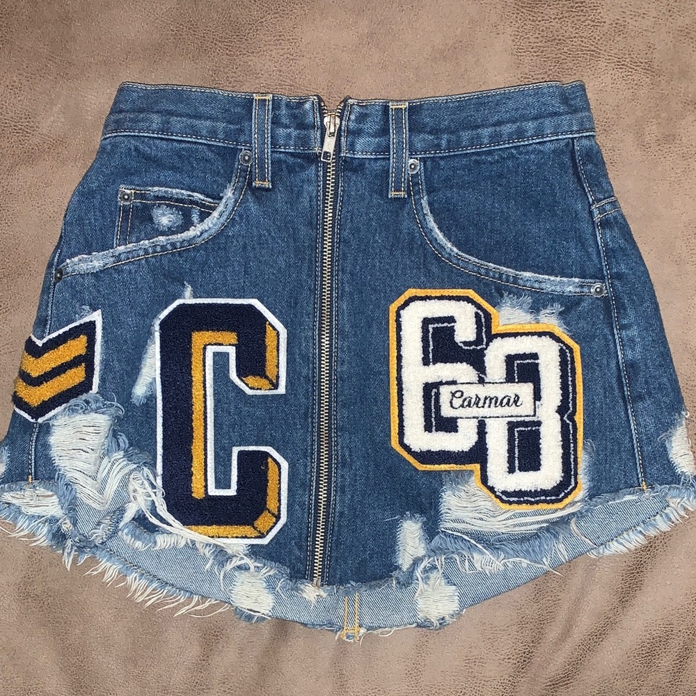 NWOT Carmar Varisty Skirt